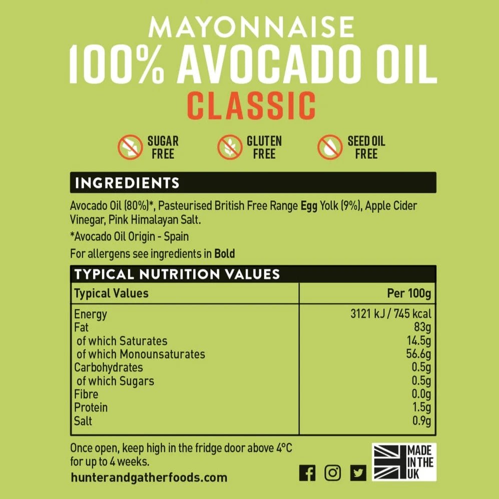 100% Avocado Oil Mayonnaise - 630g from Hunter & Gather | Available at Sow & Arrow