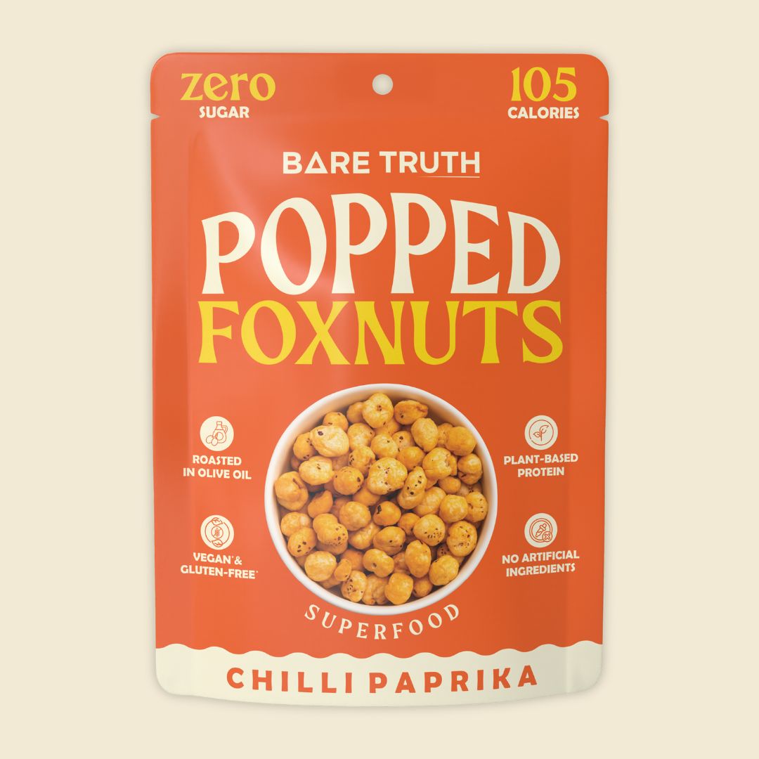 Popped Foxnuts - Chilli Paprika - 25g