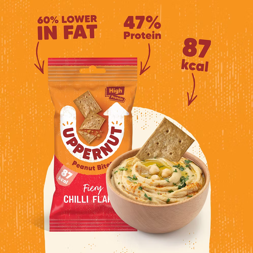 Pure Peanut Crackers -Fiery Chilli Flakes - 20g