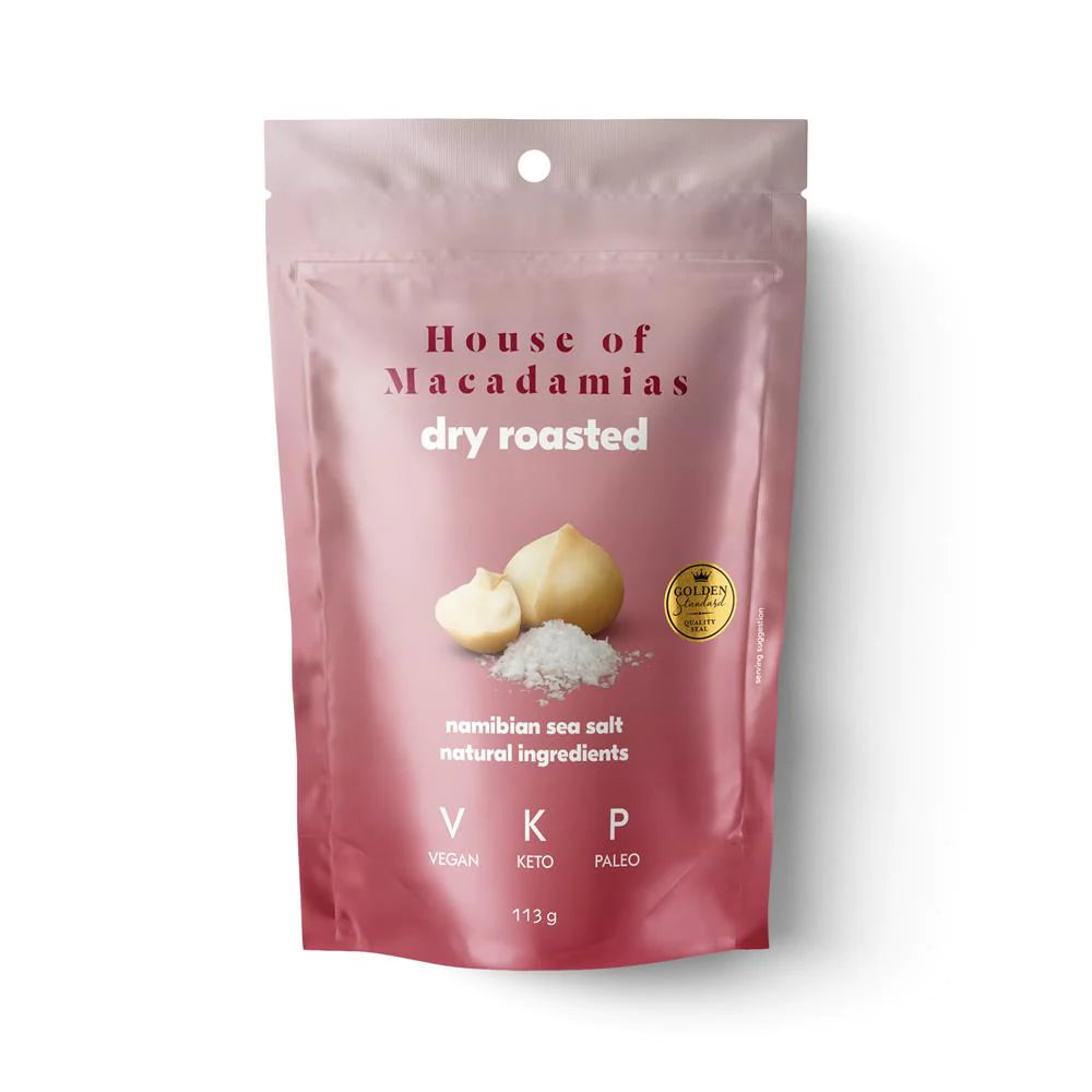 Roasted Macadamia Nuts with Namibian Sea Salt - 113g