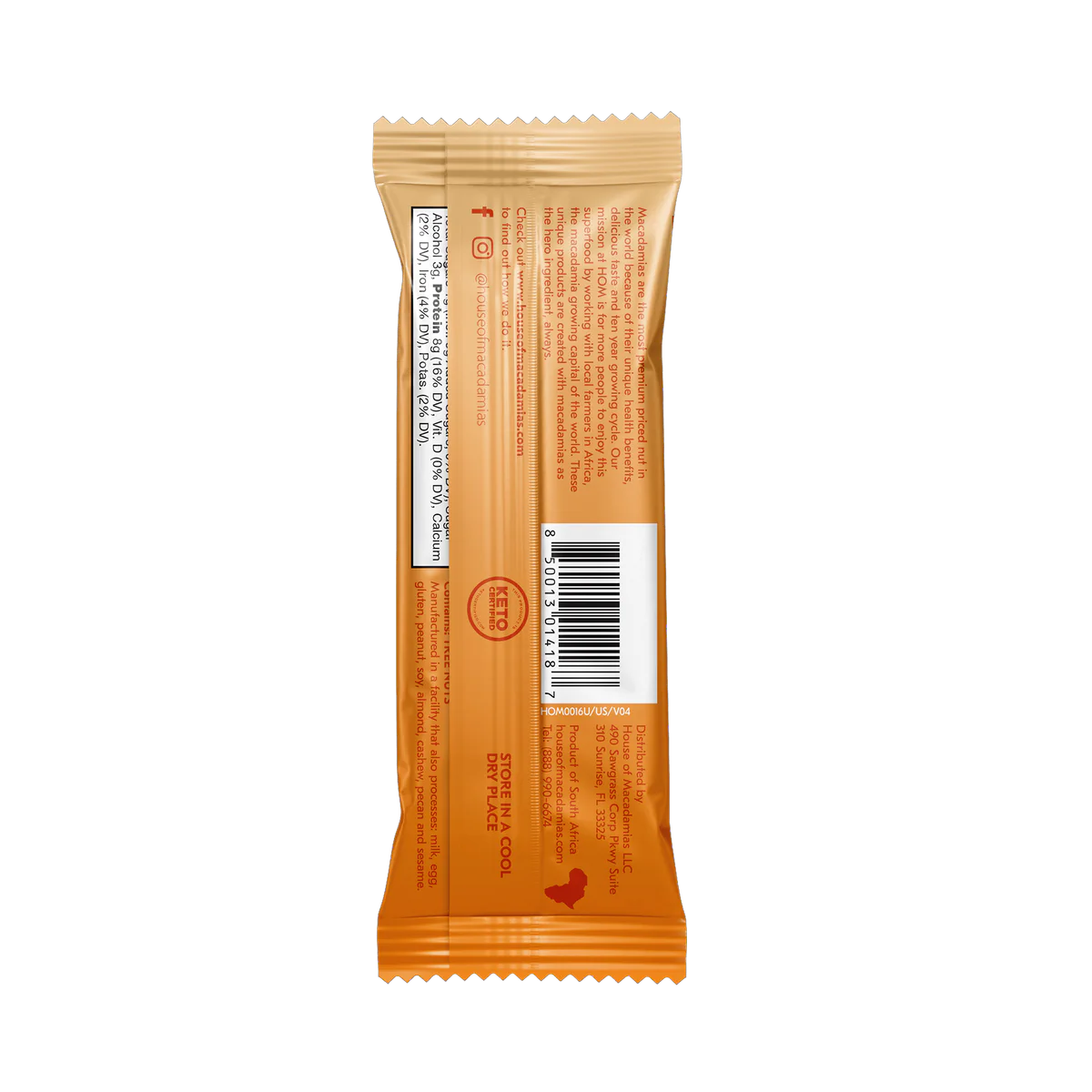 Macadamia Nut Bar - Salted Caramel
