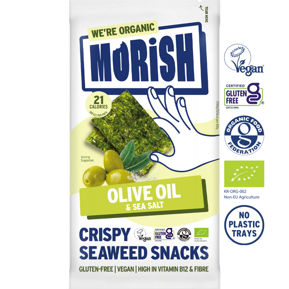 Organic Olive Oil Seaweed Snacks - 5pack x 4g