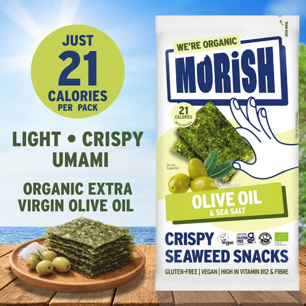 Organic Olive Oil Seaweed Snacks - 5pack x 4g