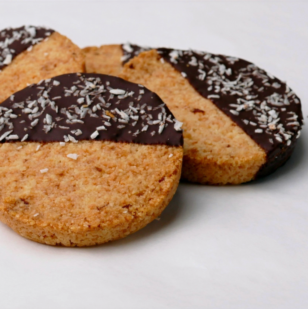 Keto, Vegan, Raw Chocolate Orange & Coconut Biscuits - 4 pack