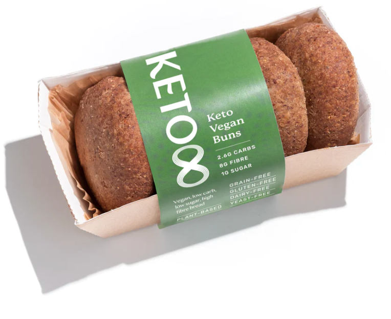 Keto8 Vegan Buns - 4 Pack