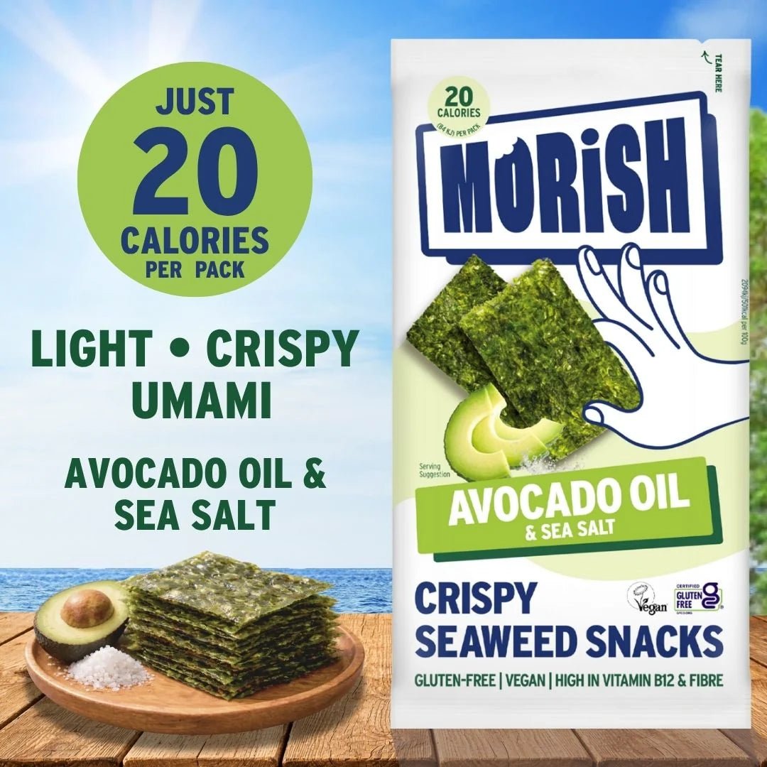 Avocado Oil Seaweed Snacks - 5 pack x 4g from Morish | Available at Sow & Arrow