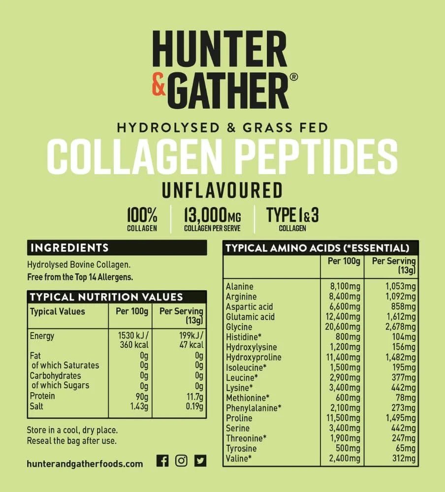 Bovine Collagen Peptides - 400g from Hunter & Gather | Available at Sow & Arrow