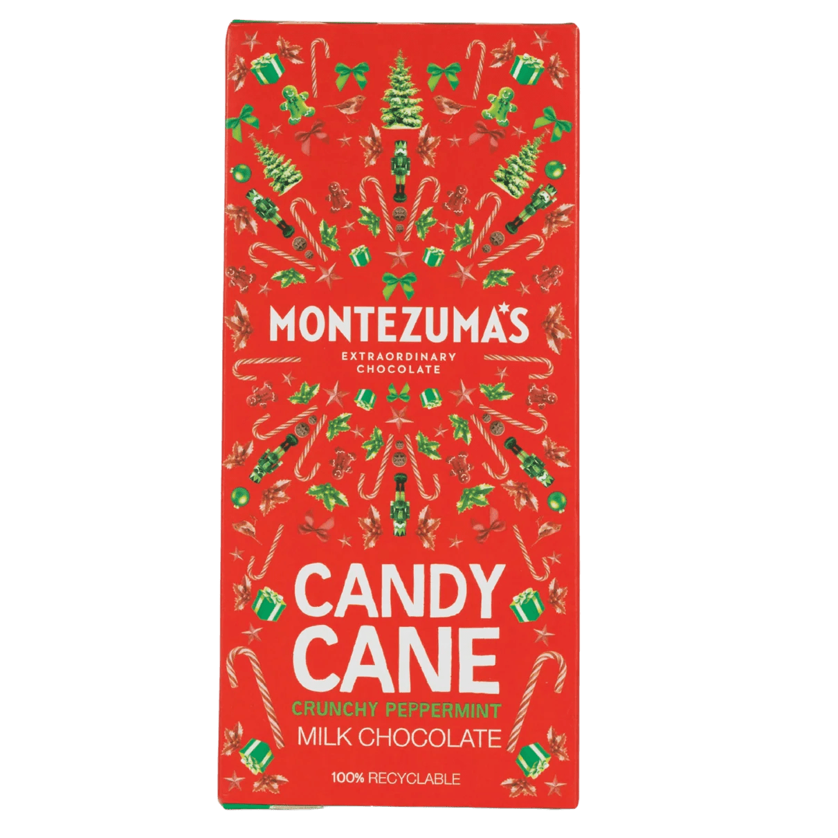 Candy Cane Milk Chocolate Bar - 90g from Montezuma's | Available at Sow & Arrow