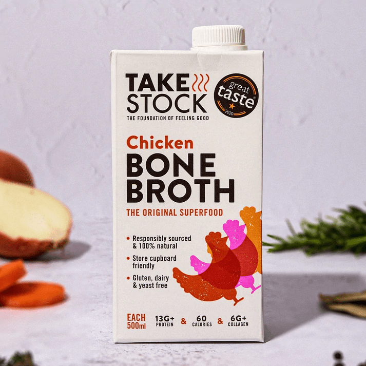 Chicken Bone Broth - Grass Fed from Take Stock | Available at Sow & Arrow