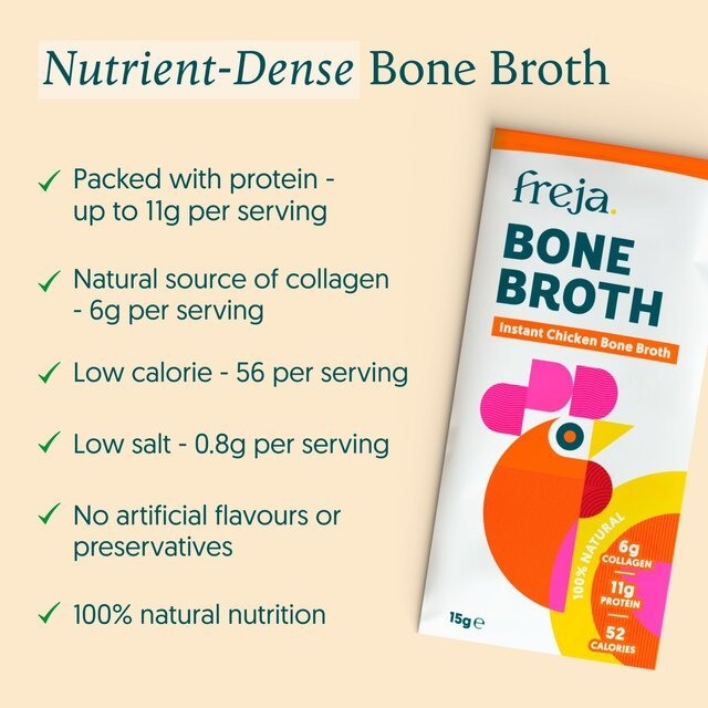 Chicken Bone Broth Powder - x 4 15g Sachets from Freja | Available at Sow & Arrow