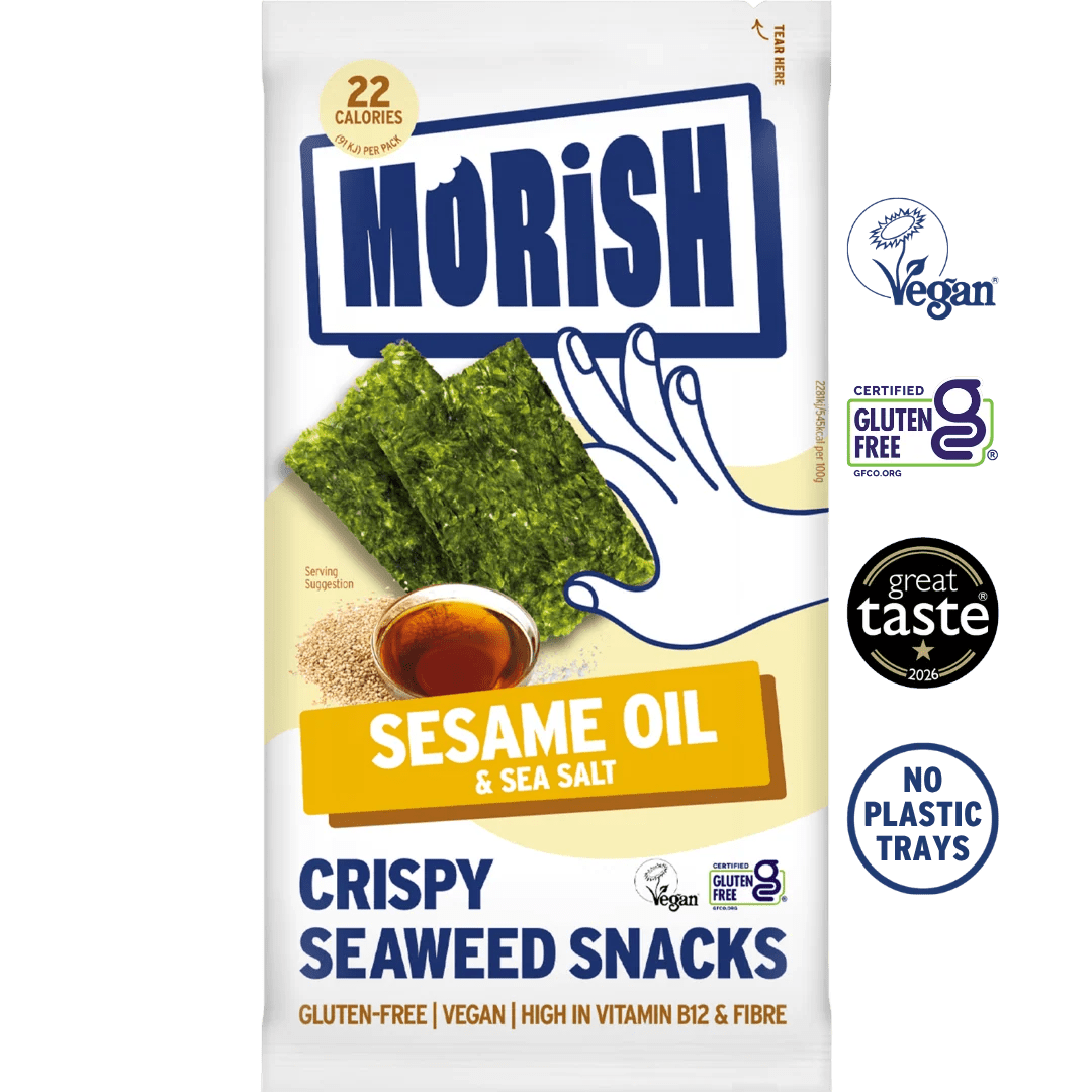 Crispy Sesame Oil Seaweed Snacks - 5 pack x 4g from Morish | Available at Sow & Arrow