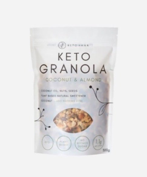 Crunchy Coconut & Almond Keto Granola - 300g from Keto Hana | Available at Sow & Arrow