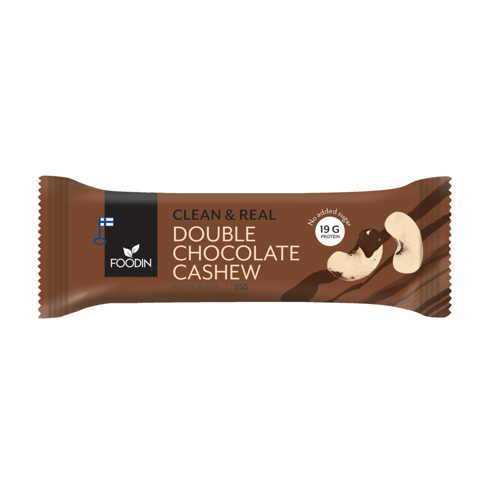 Double Chocolate Cashew Protein Bar - 55g from Foodin | Available at Sow & Arrow