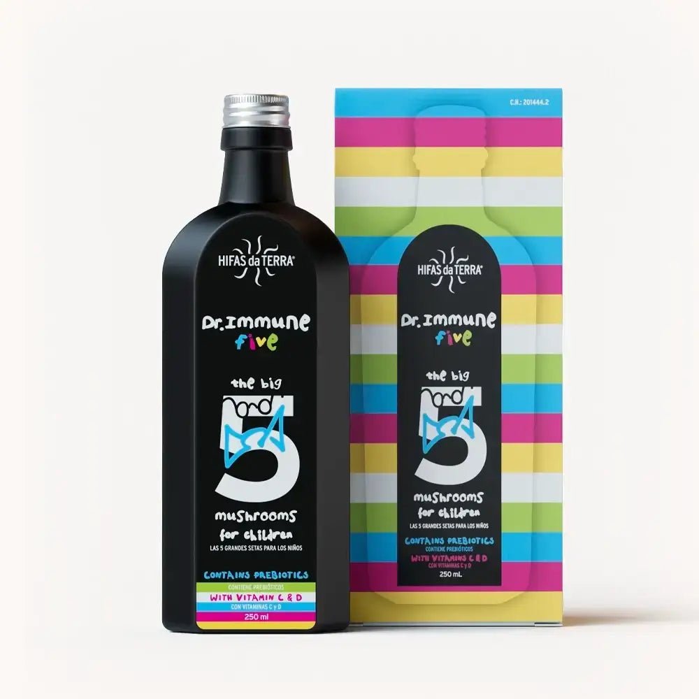 Dr. Immune Five Syrup (Reishi, Agaricus, Oyster, Chaga, Shiitake) - 250ml from Hiffas da Terra | Available at Sow & Arrow
