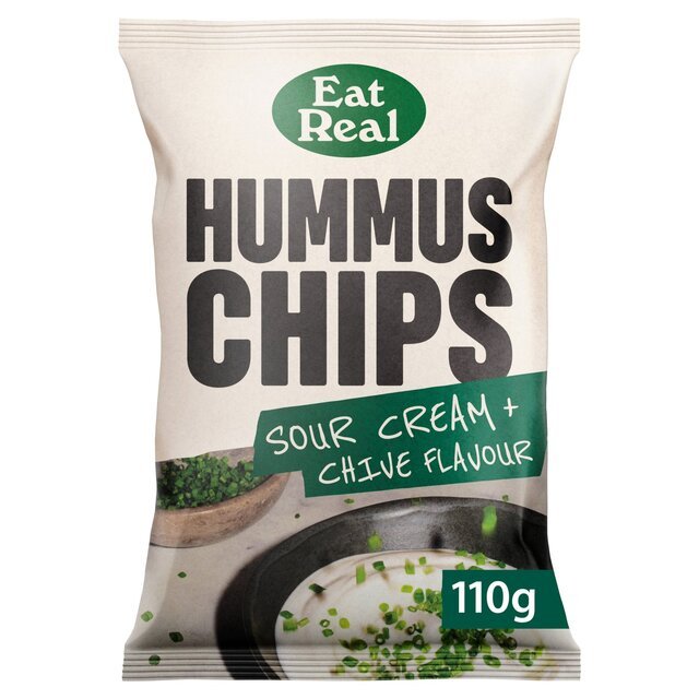 Eat Real Sour Cream Hummus Chips - 110g from Eat Real | Available at Sow & Arrow