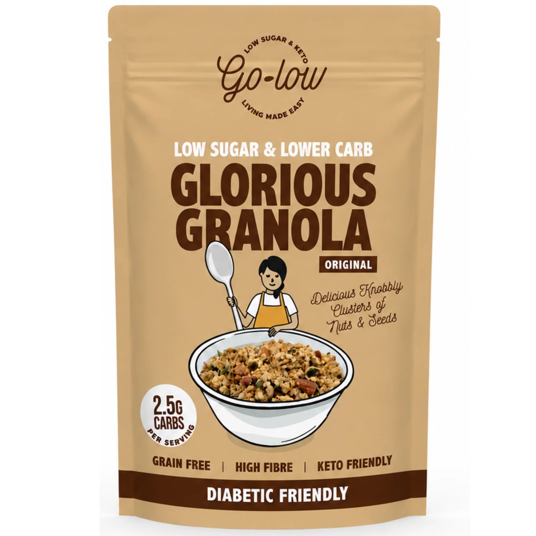 Glorious Granola low carb, low sugar - Original from Go-Low Baking | Available at Sow & Arrow