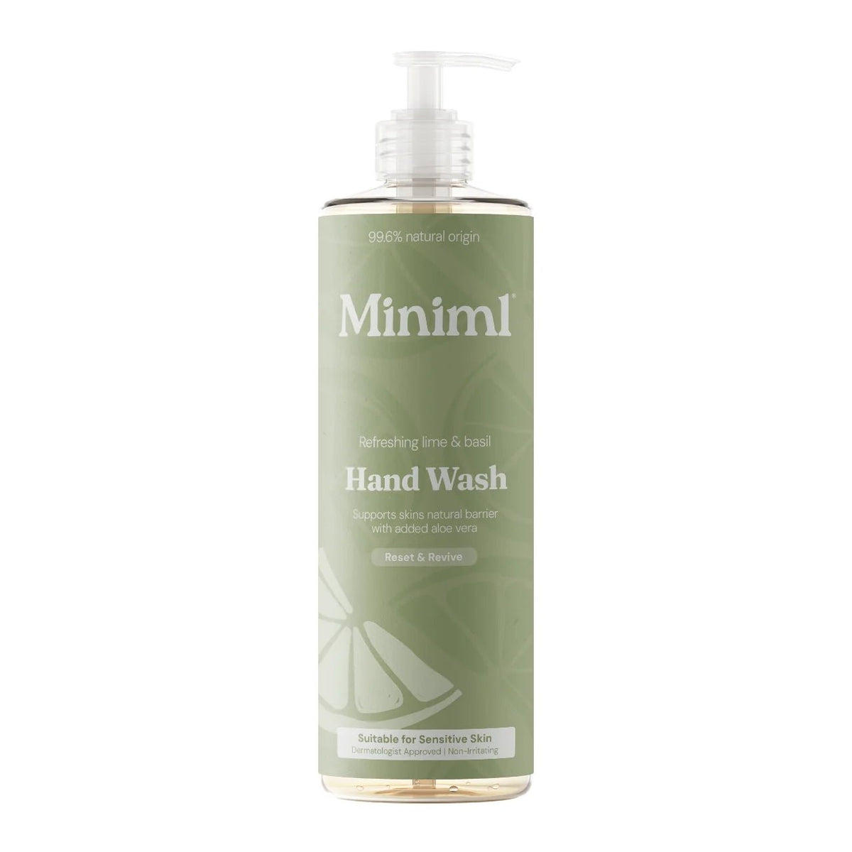 Hand Soap - Refreshing Lime & Basil - 400ml from Miniml | Available at Sow & Arrow