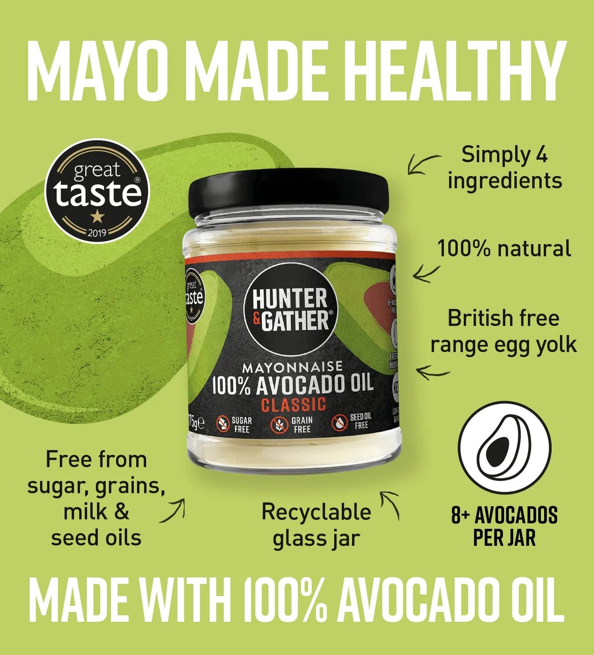 Hunter & Gather Mayonnaise - 250g from Hunter & Gather | Available at Sow & Arrow