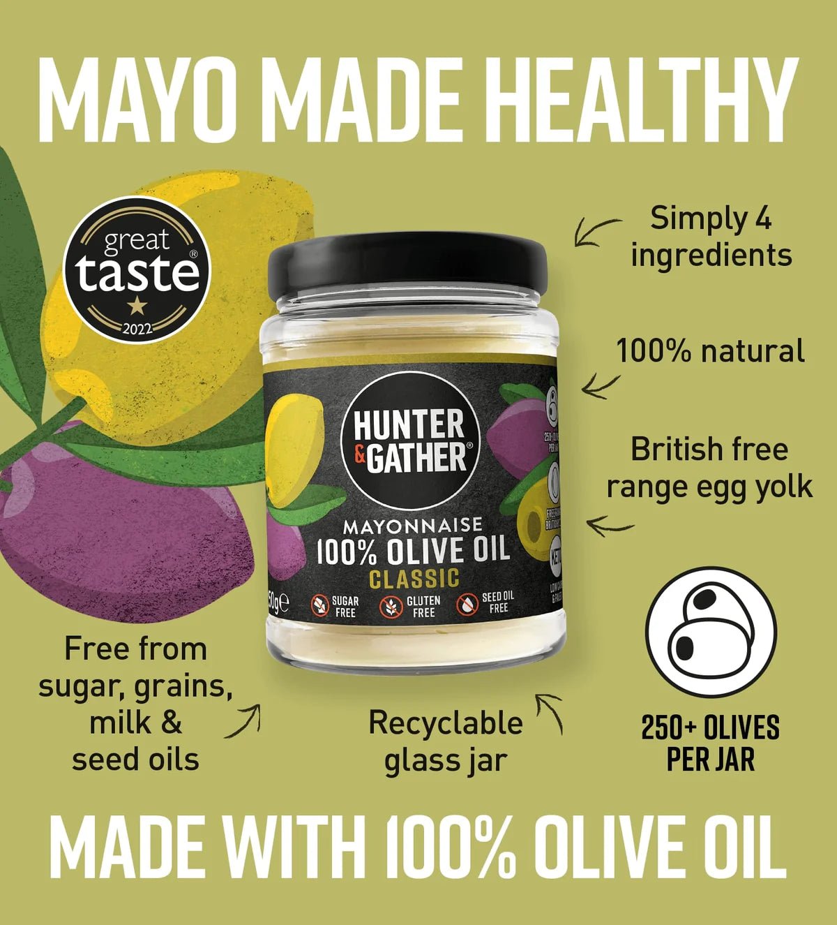 Hunter & Gather Mayonnaise - 250g from Hunter & Gather | Available at Sow & Arrow