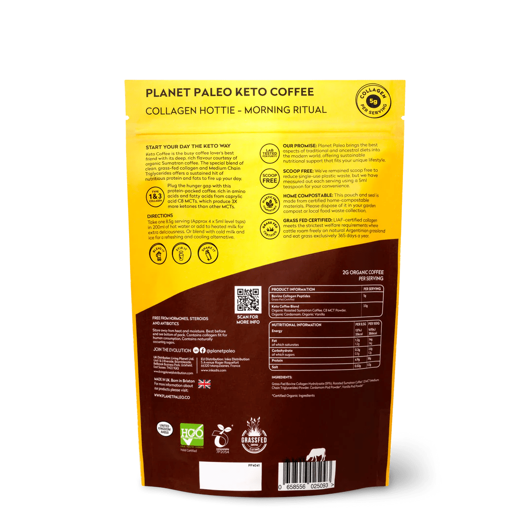 Keto Coffee - Collagen Hottie 213g from Planet Paleo | Available at Sow & Arrow