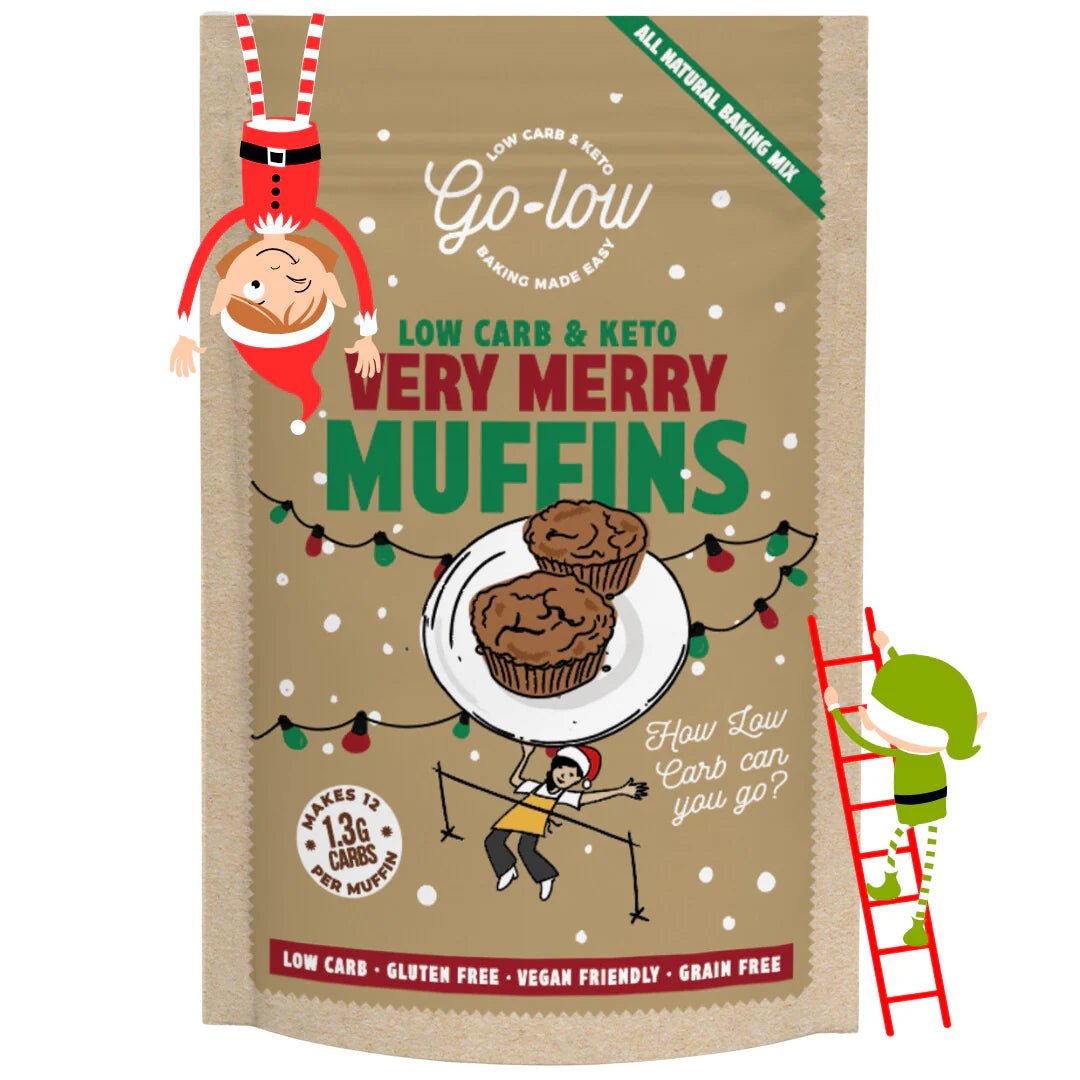 Keto Very Merry Muffin Mix - makes 12 from Go - Low Baking | Available at Sow & Arrow
