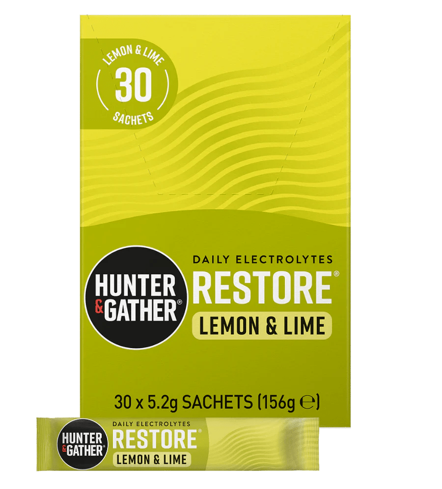 Lemon & Lime Restore® All Natural Daily Electrolytes - Hunter & Gather from Hunter & Gather | Available at Sow & Arrow