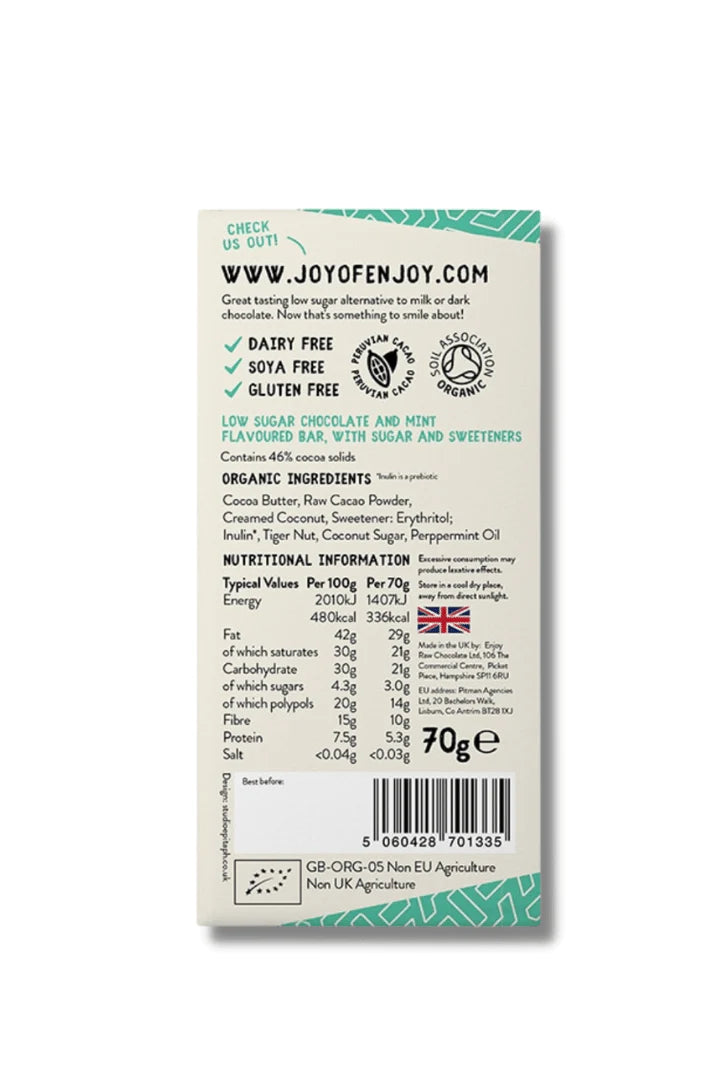 Enjoy! Keto MInt Choc Bar - 70g