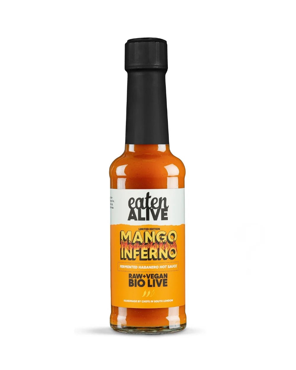 Mango Inferno Fermented Hot Sauce from Eaten Alive | Available at Sow & Arrow