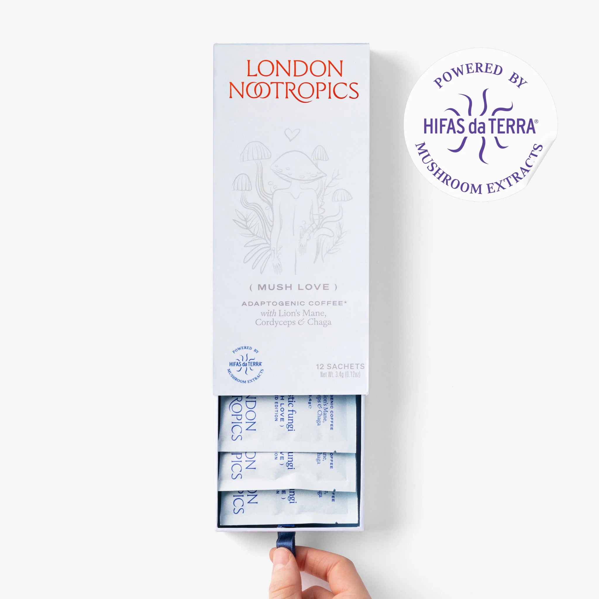 Mush Love Coffee - 12 Sachets from London Nootropics | Available at Sow & Arrow