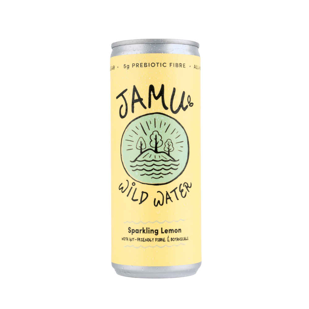 Natural Sparkling Lemon + Gut Friendly Fibre - 250ml from Jamu | Available at Sow & Arrow