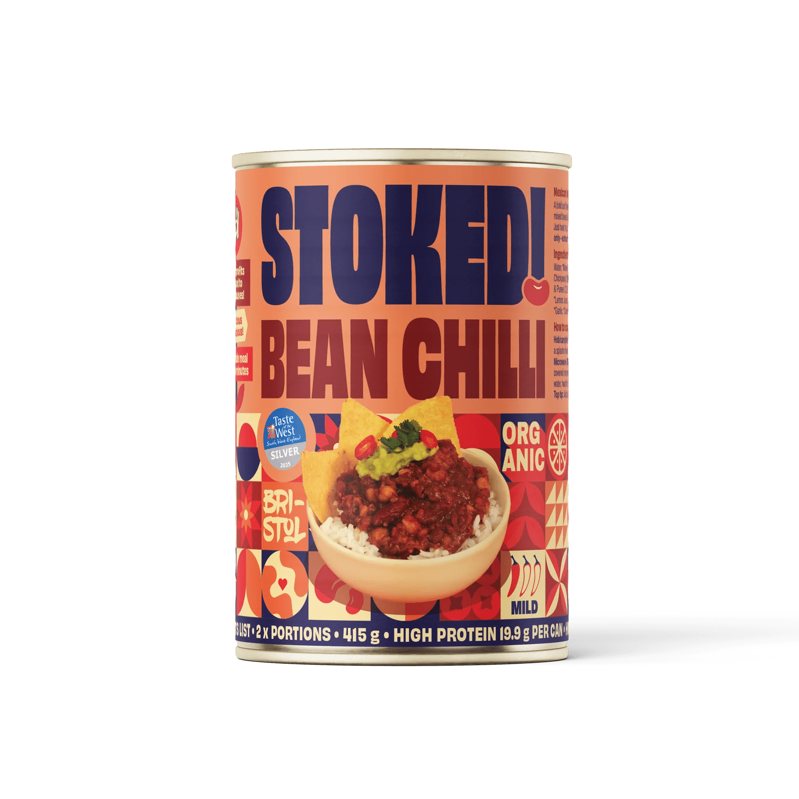 Organic Bean Chilli - 415g from Stoked | Available at Sow & Arrow