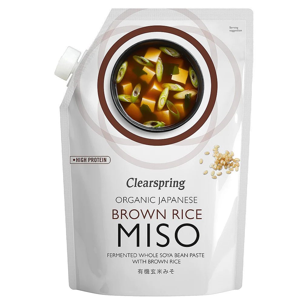Organic Brown Rice Miso Pouch - 300g from Clearspring | Available at Sow & Arrow