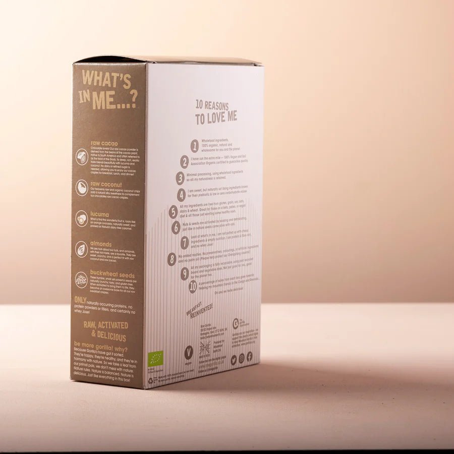 Organic Cacao Crispies - 250g from Raw Gorilla | Available at Sow & Arrow