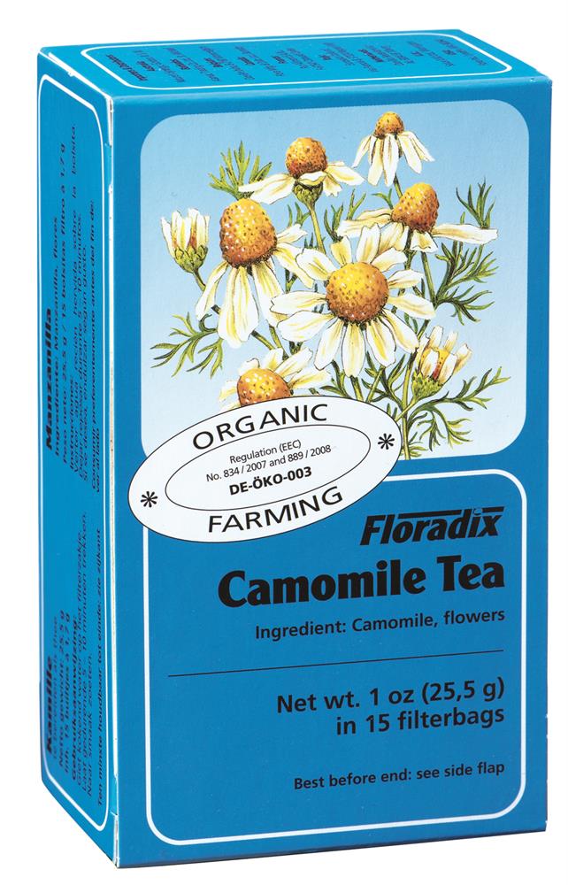 Organic Camomile tea - 15 bags from Floradix | Available at Sow & Arrow