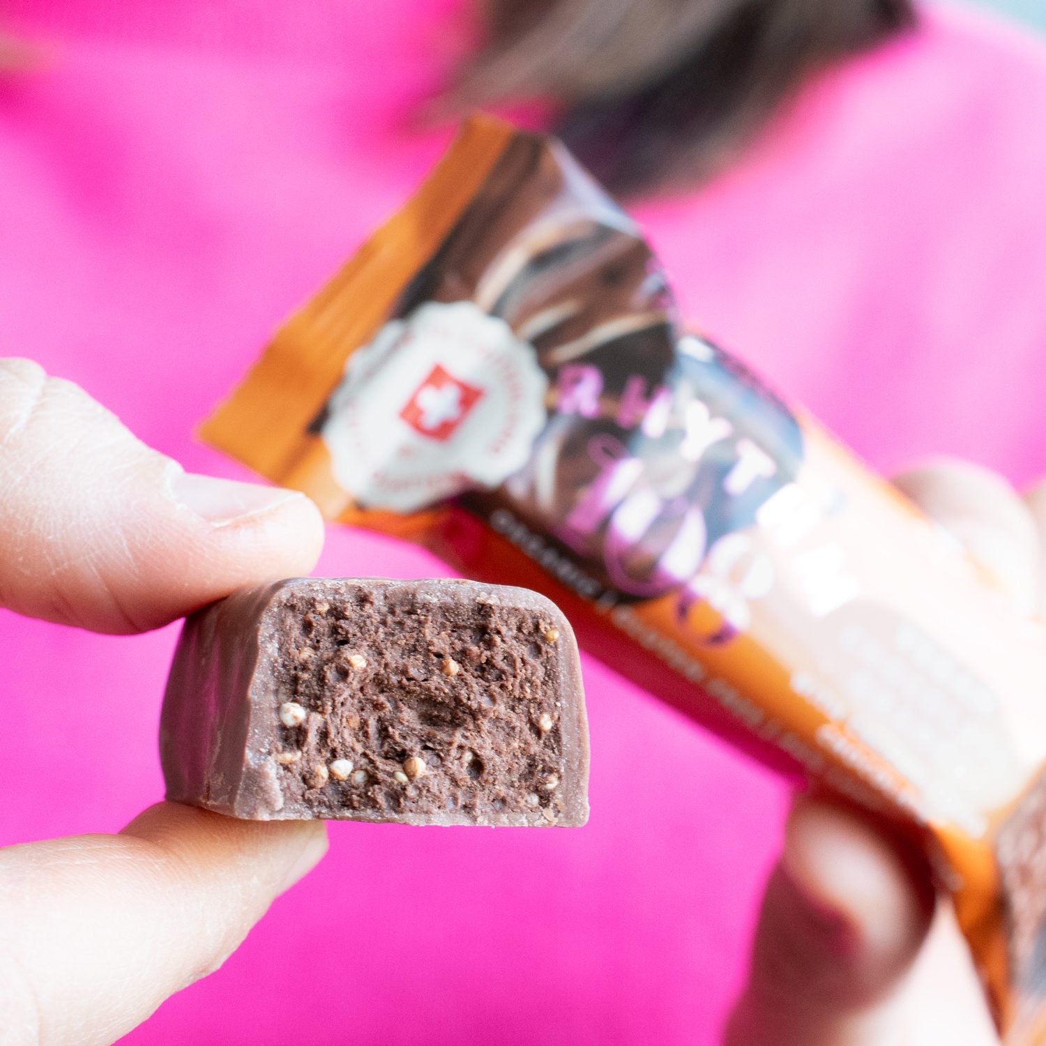 Organic Chocolate Orange bar - 33g from Rhythm 108 | Available at Sow & Arrow