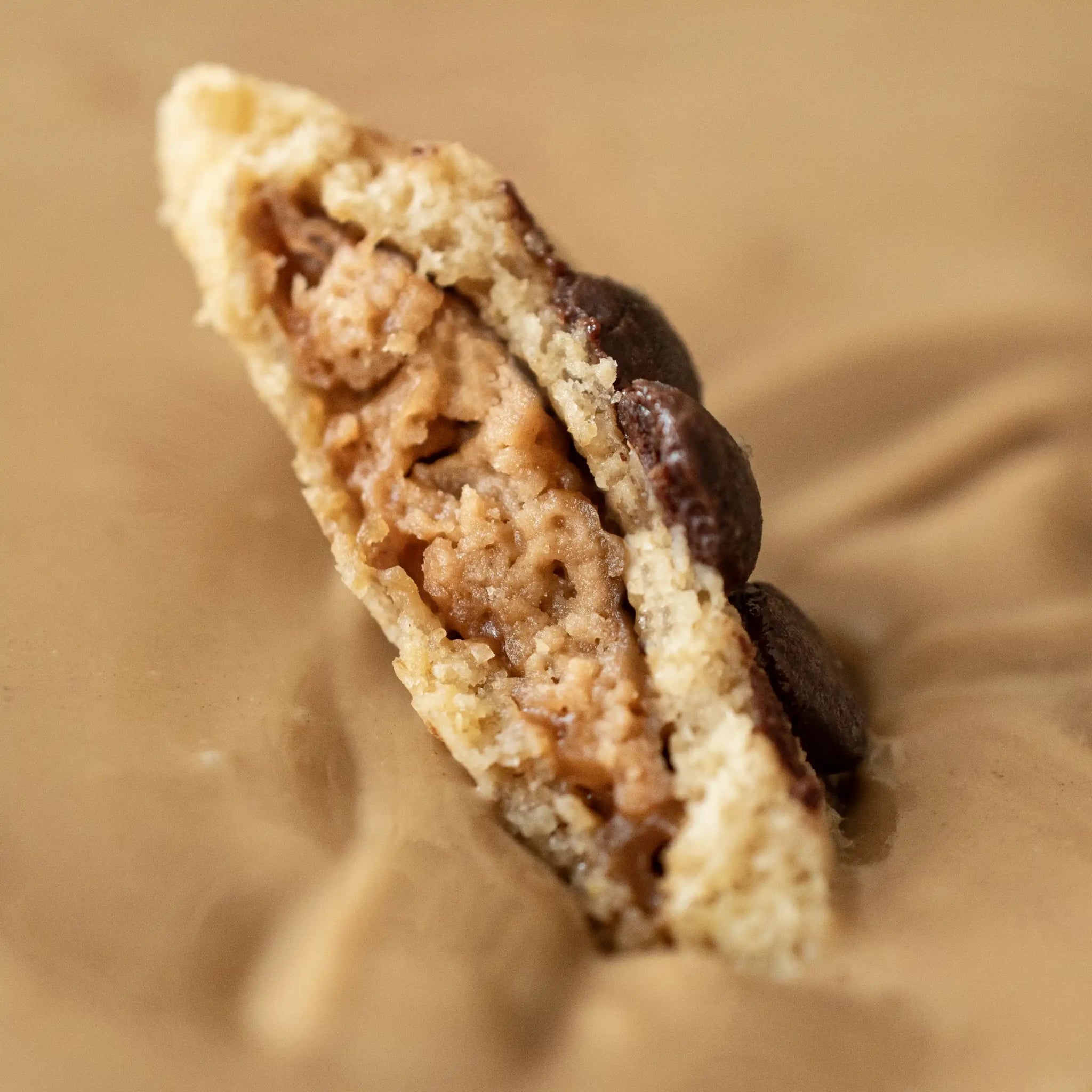 Organic Chocolate & Salted Caramel Biscuits - 135g from Rhythm 108 | Available at Sow & Arrow