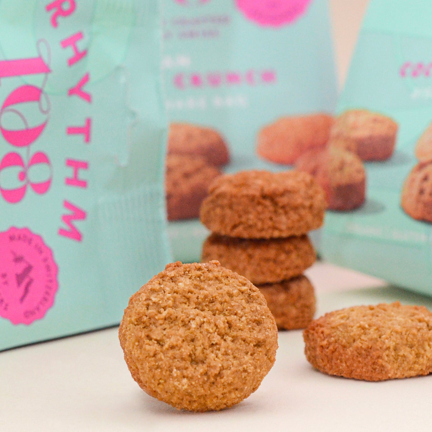 Organic Coconut Crunch Biscuits - 135g from Rhythm 108 | Available at Sow & Arrow