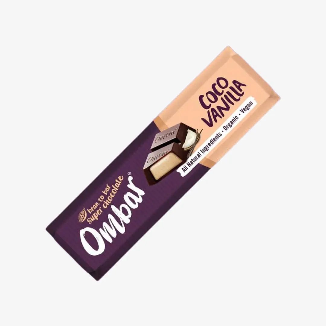 Organic Coconut & Vanilla Cream Filled Chocolate Bar - 42g from Ombar | Available at Sow & Arrow