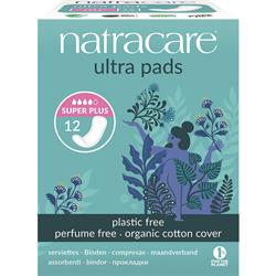 Organic Cotton Ultra Pads. Super Plus - 12 Pads from NatraCare | Available at Sow & Arrow