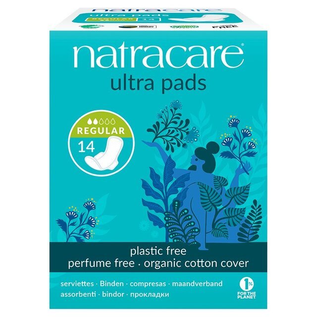 Organic Cotton Ultrapads - Regular with Wings 14 Pads from NatraCare | Available at Sow & Arrow