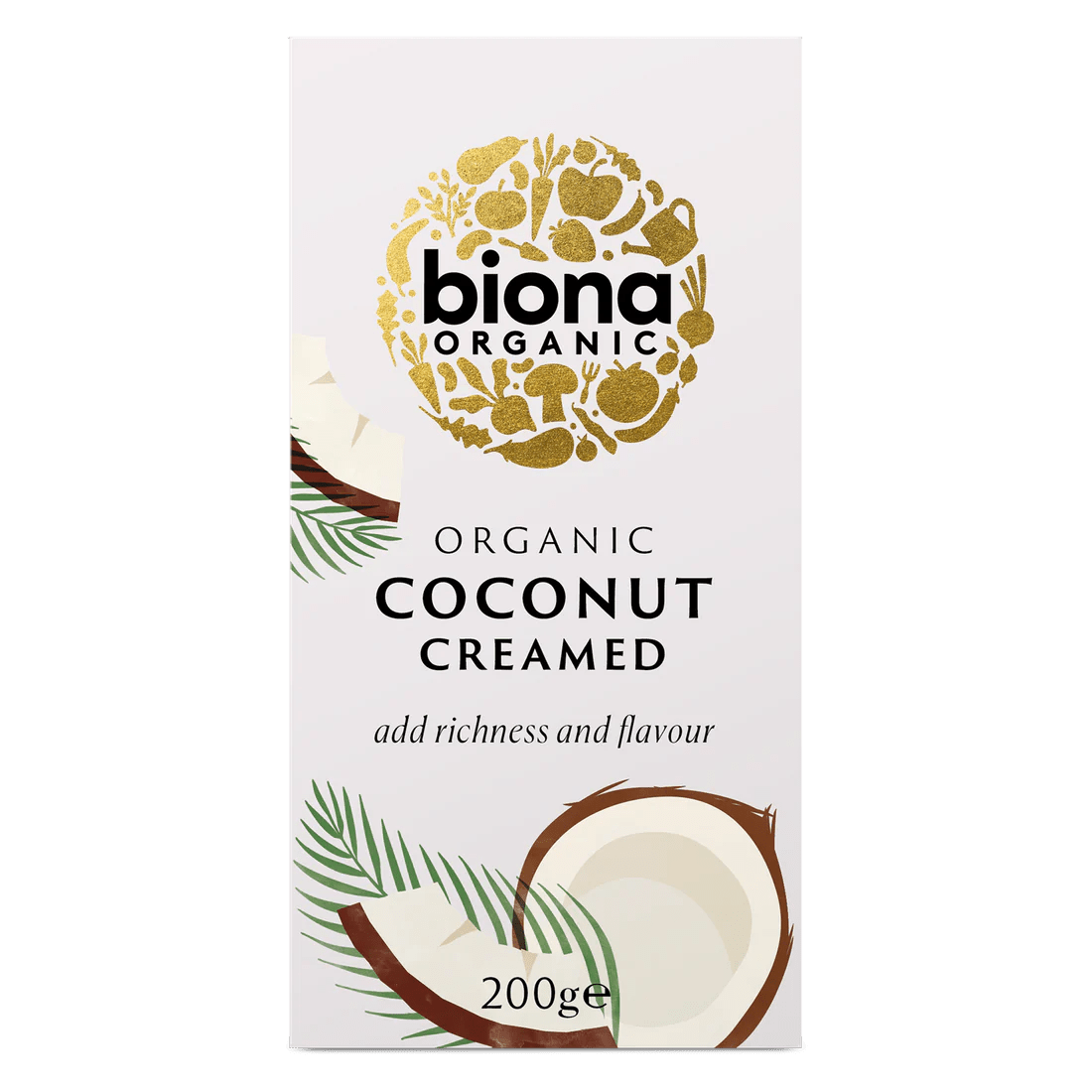 Organic Creamed Coconut - 200g from Biona | Available at Sow & Arrow