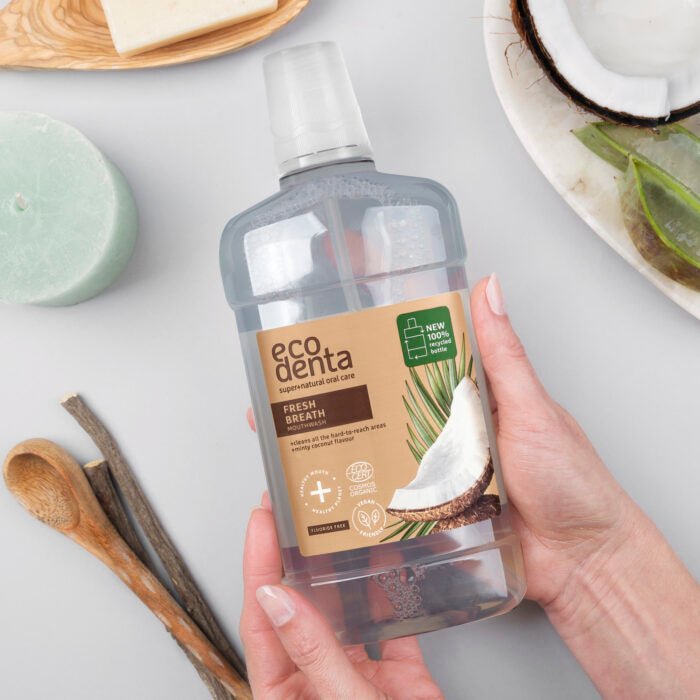 Organic Fresh Breath Coconut Mouthwash - 500ml from Sow & Arrow | Available at Sow & Arrow