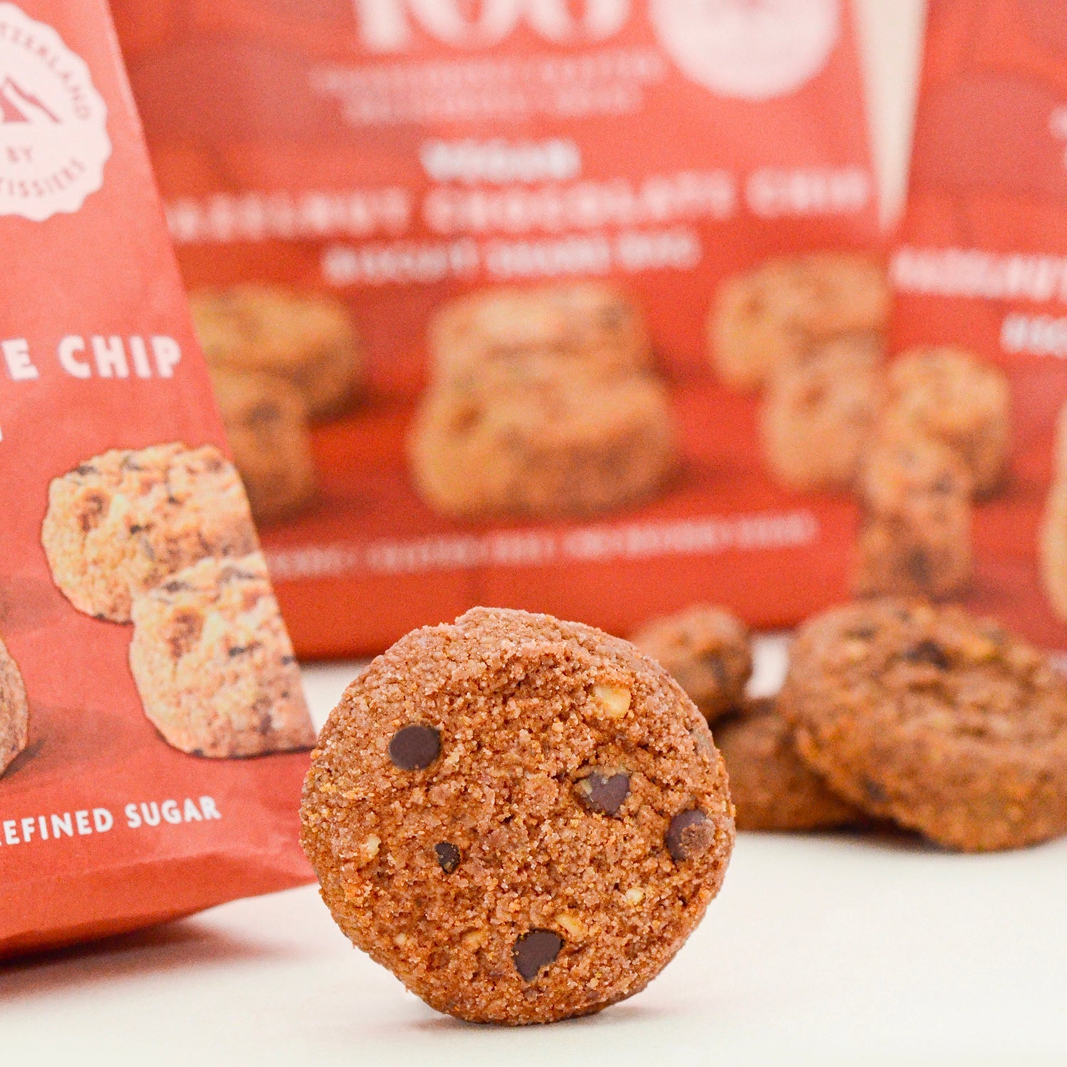 Organic Hazelnut & Choc Chip Biscuits - 135g from Rhythm 108 | Available at Sow & Arrow