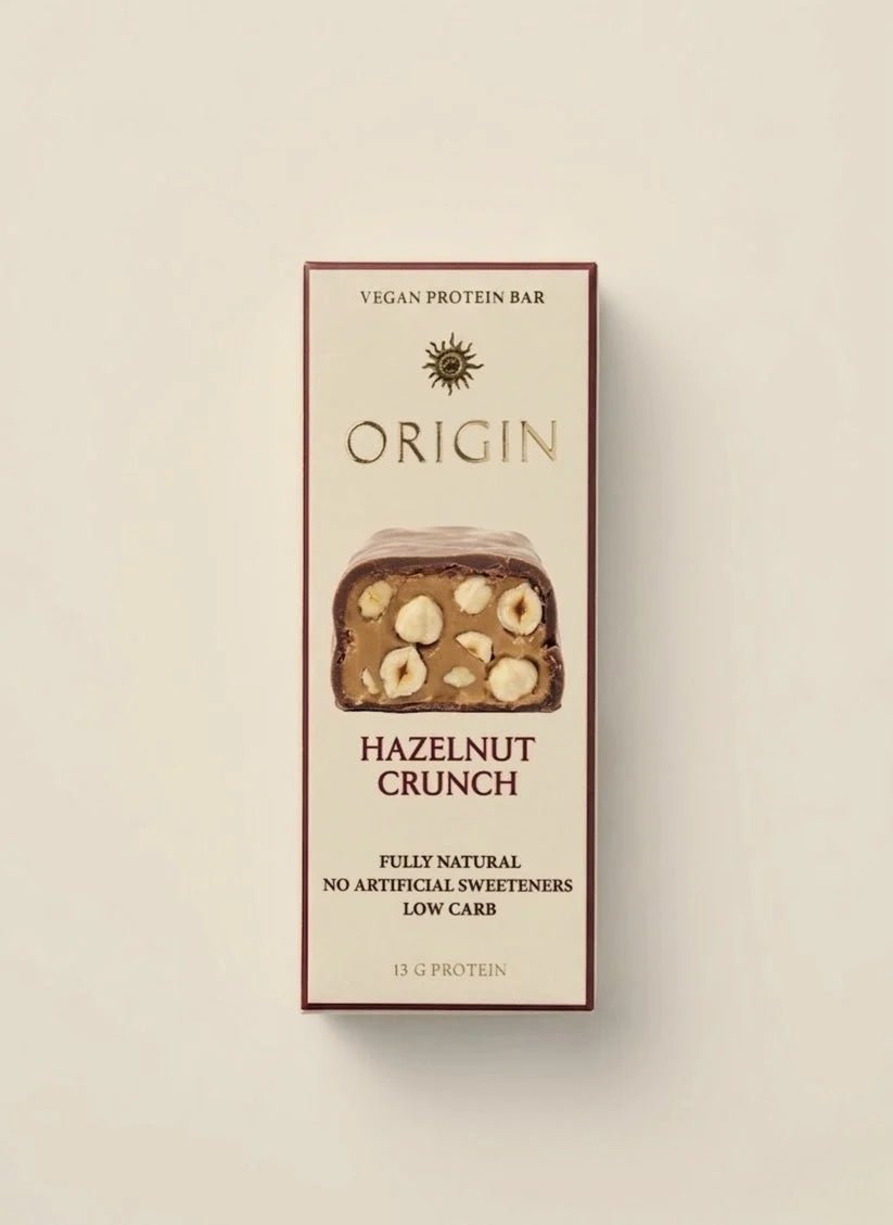 Organic Hazelnut Crunch Bar - Low Sugar from Origin | Available at Sow & Arrow