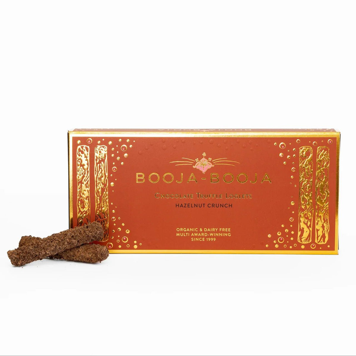 Organic Hazelnut Crunch Truffle Loglets from Booja Booja | Available at Sow & Arrow