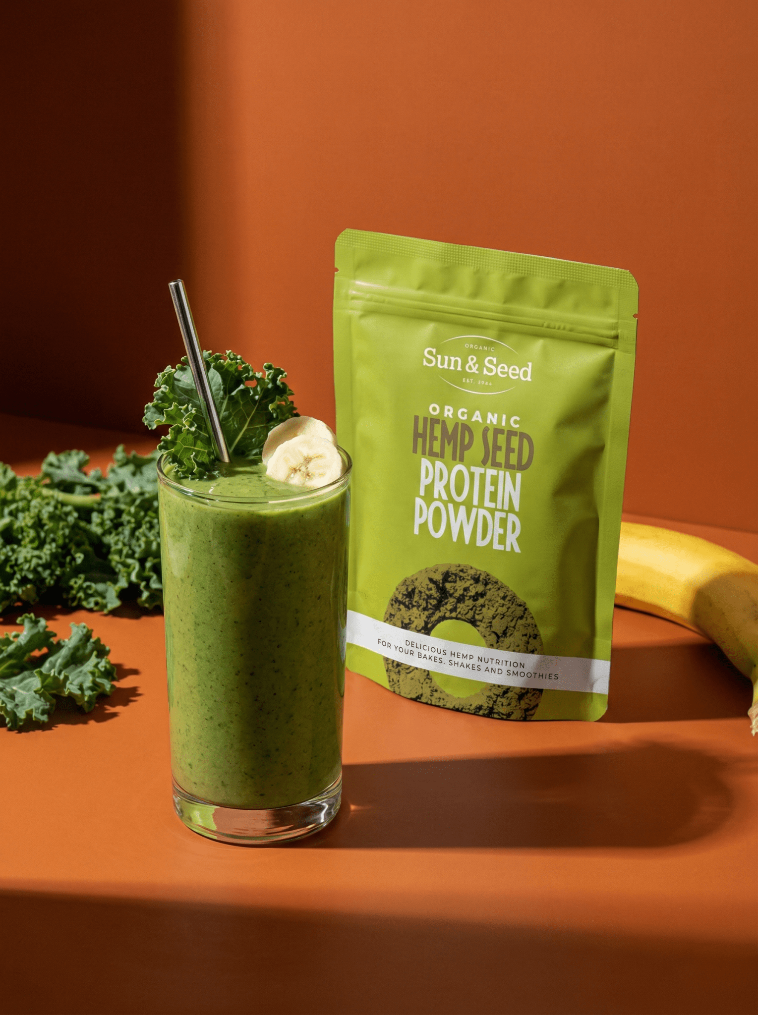 Organic Hemp Seed Protein Powder - 300g from Sun and Seed | Available at Sow & Arrow