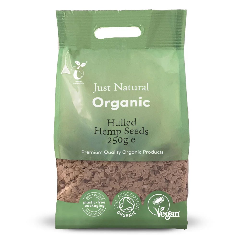 Organic Hemp Seeds Hulled - 250g from Just Natural | Available at Sow & Arrow