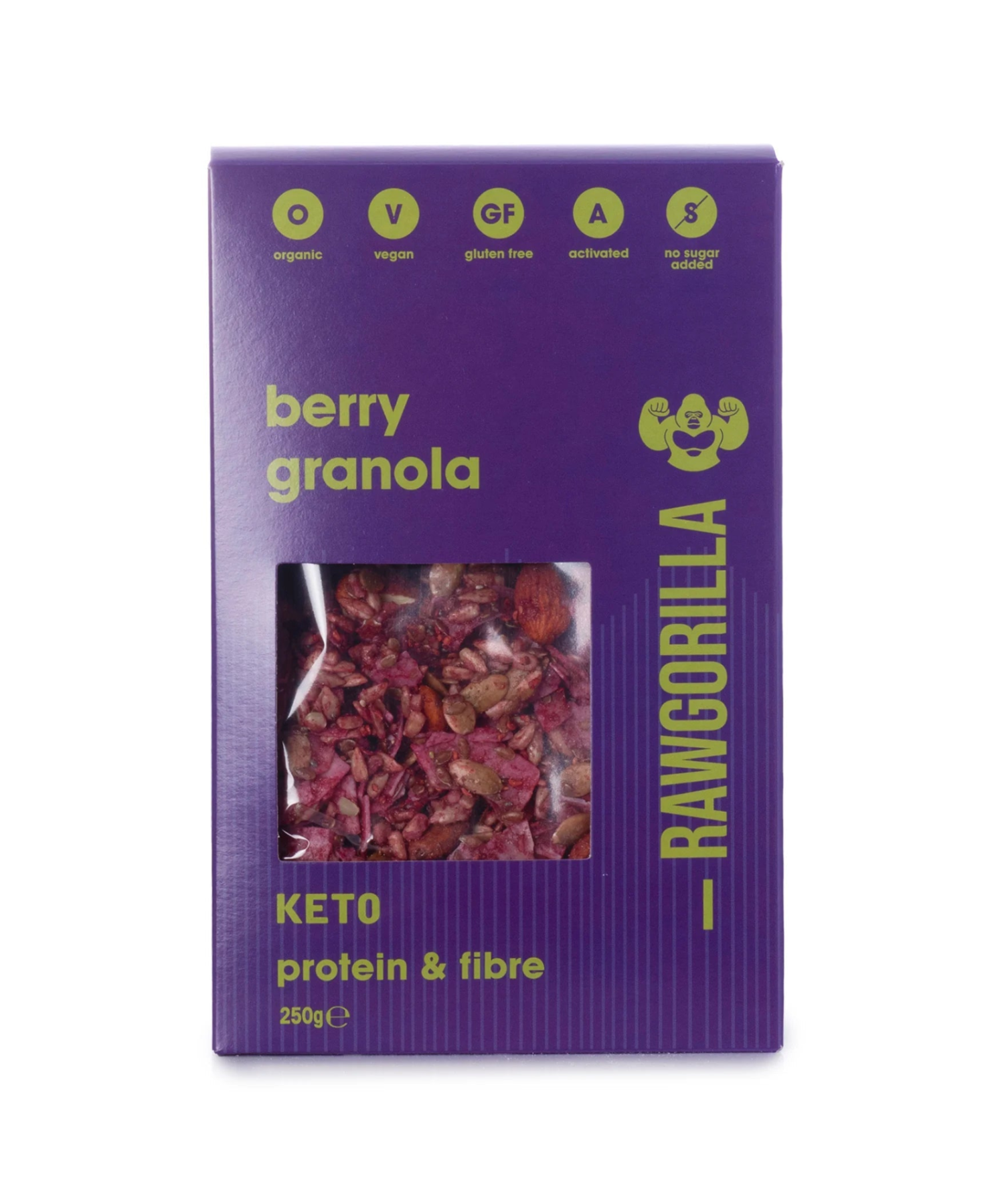 Organic Keto Berry Granola - Raw Gorilla from Raw Gorilla | Available at Sow & Arrow