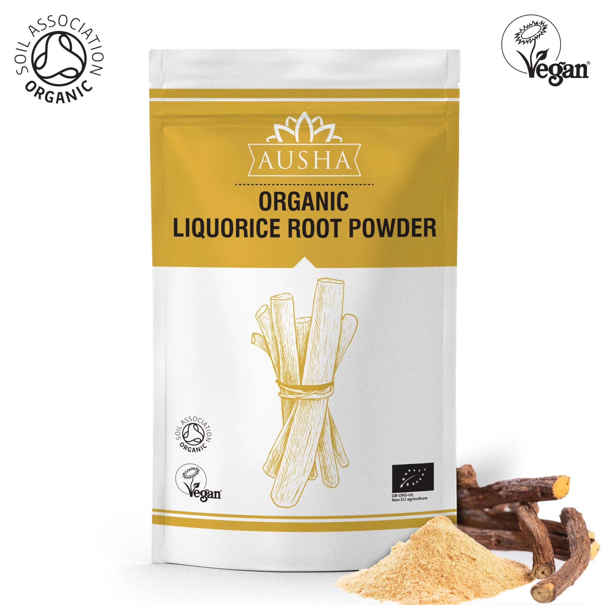 Organic Licorice Powder - 100g from Ausha | Available at Sow & Arrow