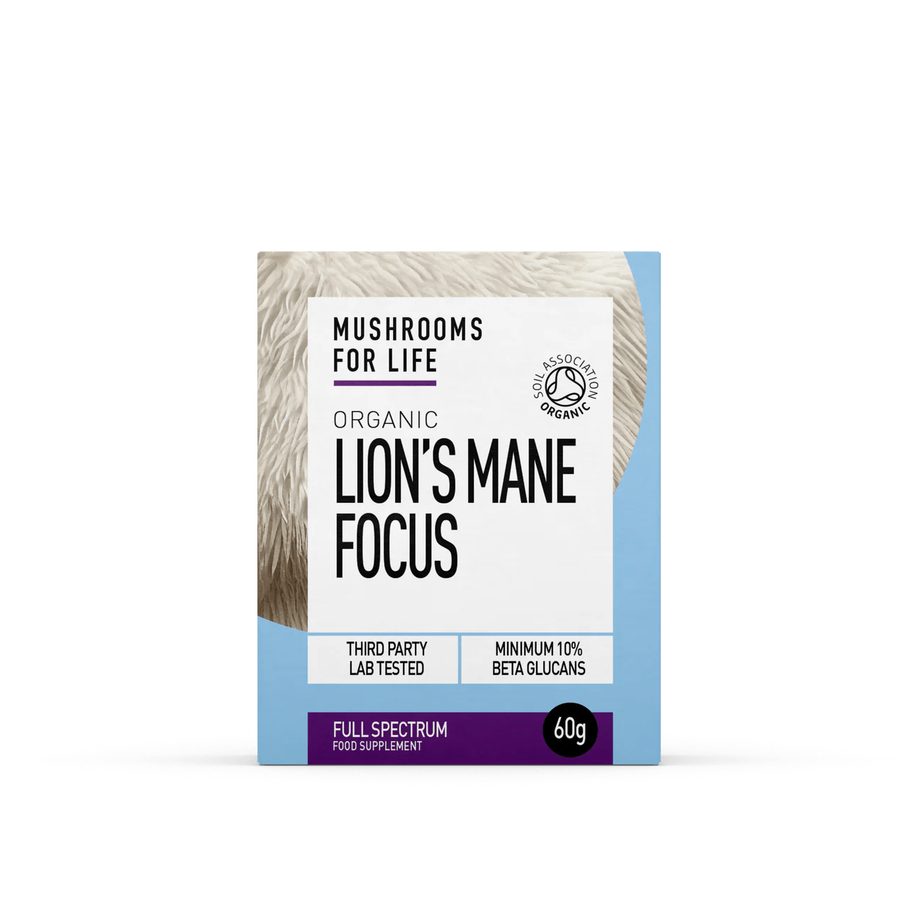 Organic Lion's Mane - 60g from Mushrooms For Life | Available at Sow & Arrow